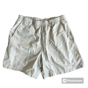 Columbia PFG Fishing Shorts Size L Mens Lined Packable Outdoor Swim Trunks